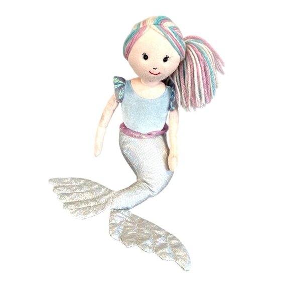 Jellycat Mermaid Plush Little Aqua Lily Blue Pink Iridescent Tail 13” - Picture 1 of 8